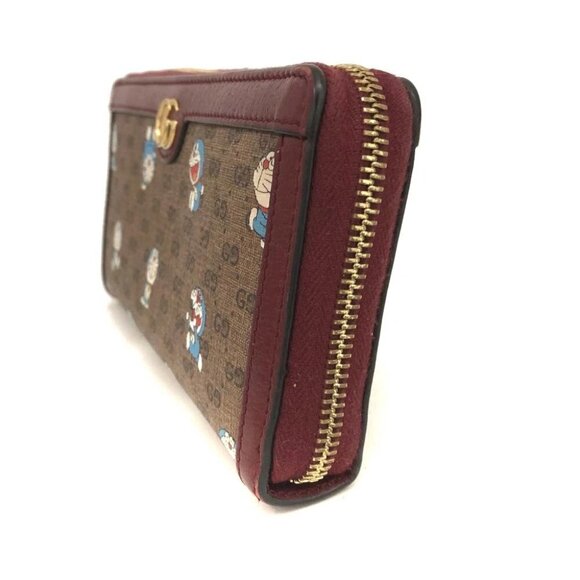 GUCCI Doraemon GG Marmont Micro GG Logo PVC Zippy Long Wallet/2BE1859 - Picture 3 of 9